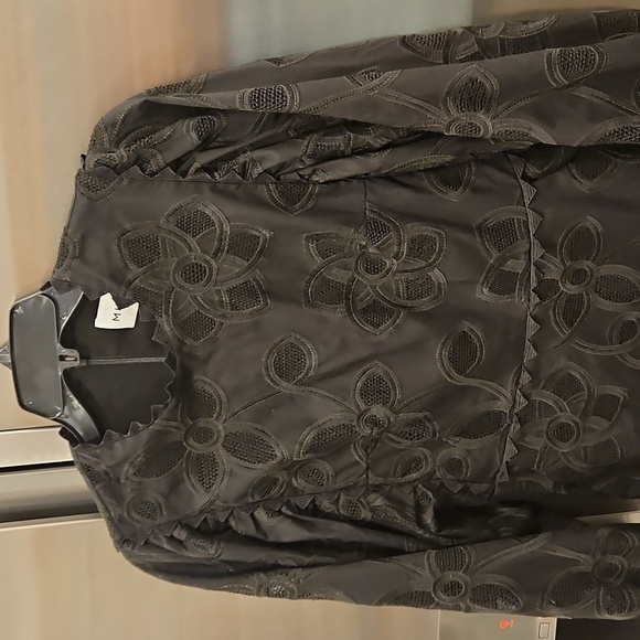 💕MUNTHE💕 Melinis Dress  ~ Black Floral Embroidered 36 EU NWT - Picture 12 of 16